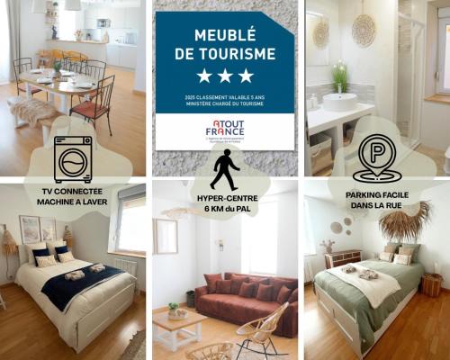 Dompierre-sur-Besbre Apartment | À 8min du parc LE PAL Le cocon de Kenna