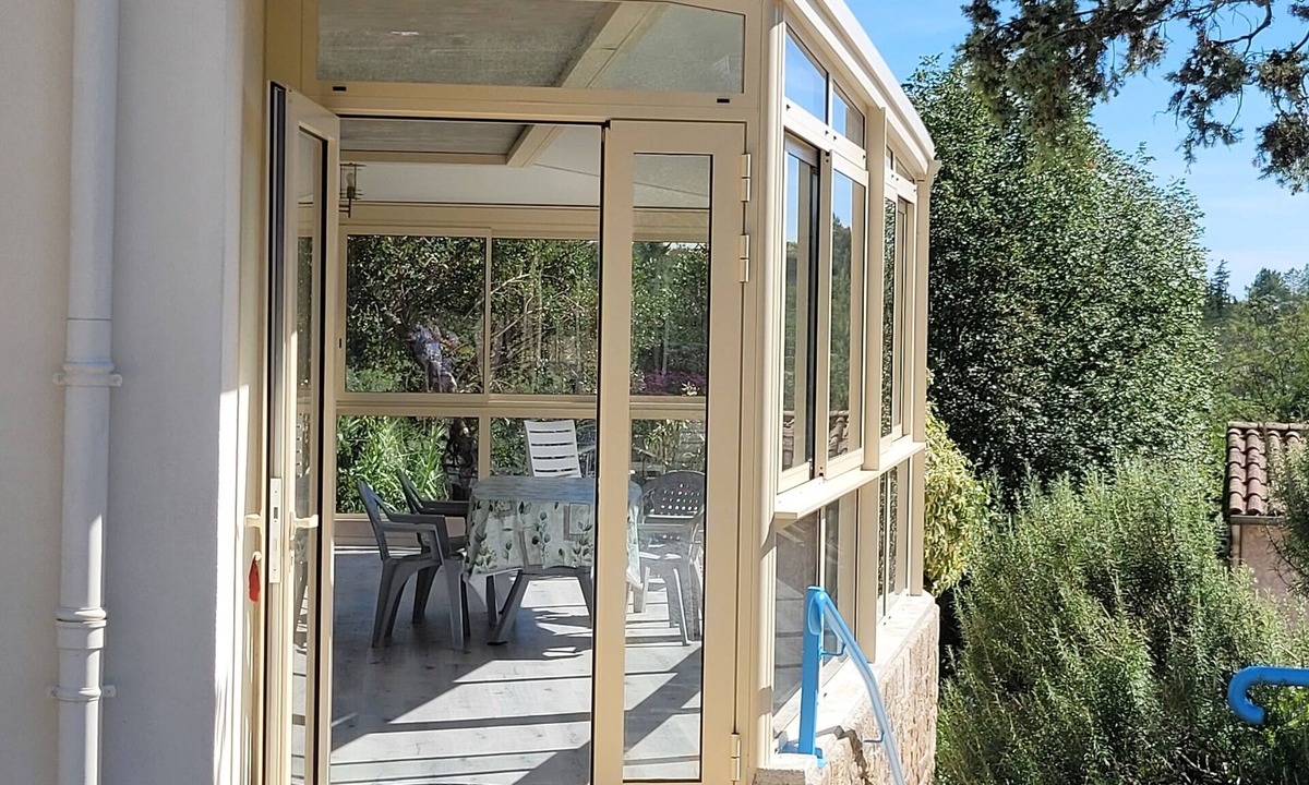 Chassiers Apartment | 4-person gîte in southern Ardèche. Shared swimming pool. 17 Km from Gorges de l'Ardèche,