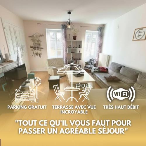 Saint-Peray Apartment | Appartement St-Péray vue Crussol