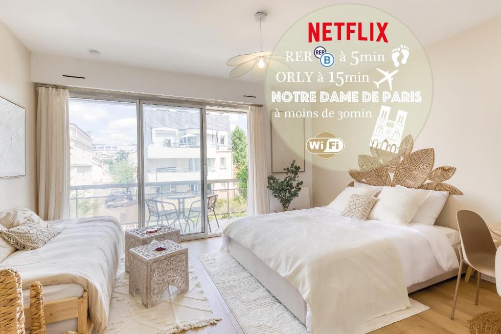 Antony Apartment | Bohemian Nuance - 15 min from Orly - Calme & Elégance
