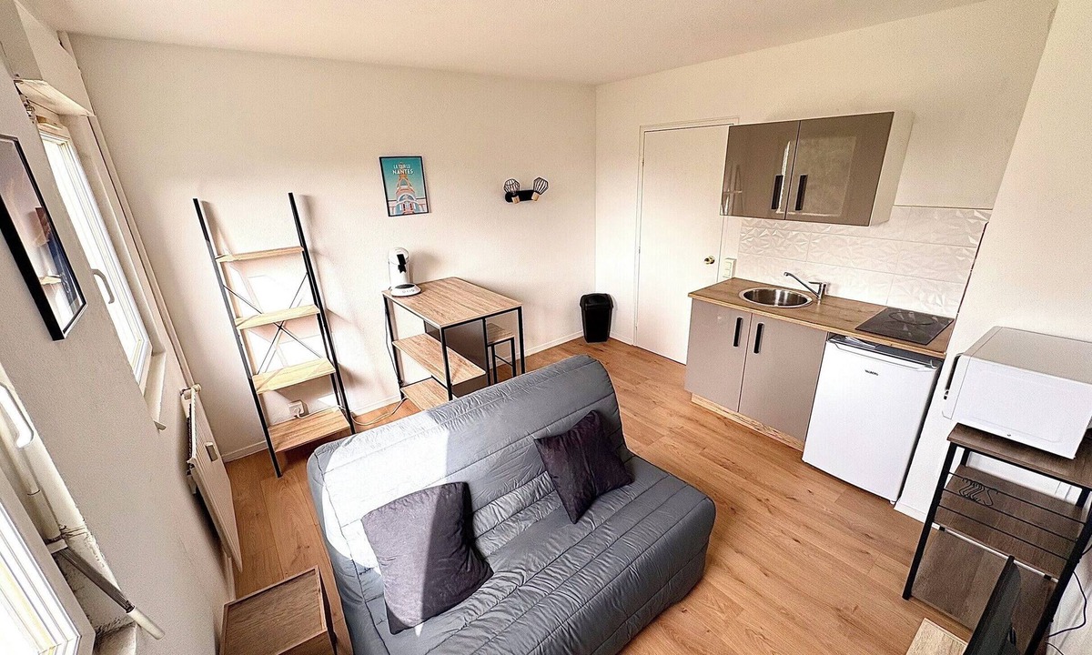 Ile Beaulieu Apartment | Bright Studio with a View in the Heart of Nantes