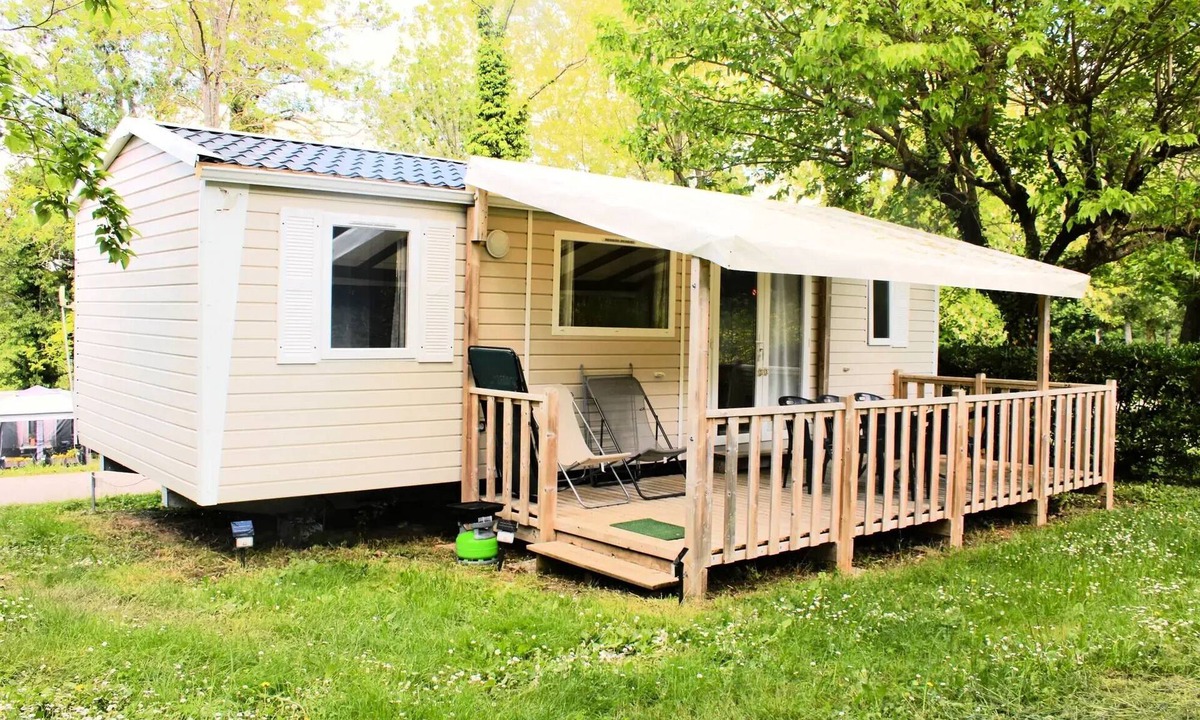 Le Grand Serre House | Camping le Grand Cerf * - Mobile home Comfort 6p (35m2) with covered terrace, air conditioning 6 people