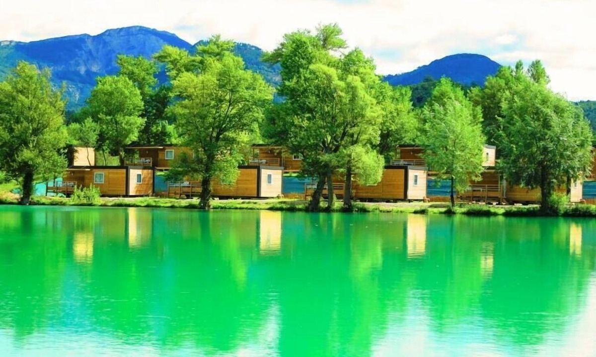 Chatillon-en-Diois House | Camping Le Lac Bleu* - Mobile home Loft Classic 4 rooms for 6 people Air-conditioned