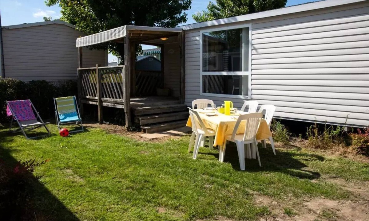 Bourgenay House | Campsite maeva Club Les Dinosaures * - Cozy 3-Room Mobile Home 4/5 People + TV