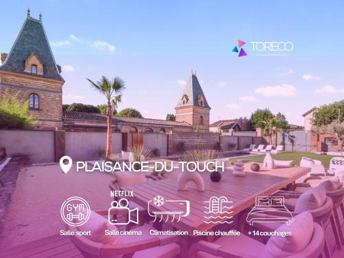 Plaisance-du-Touch Villa | Cocon Prestige - Piscine-Pétanque-Cinéma-Sport-15Personnes - All Inclusive