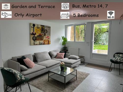 Villejuif Villa | Dream House Paris 5 chambres proche M7et M14