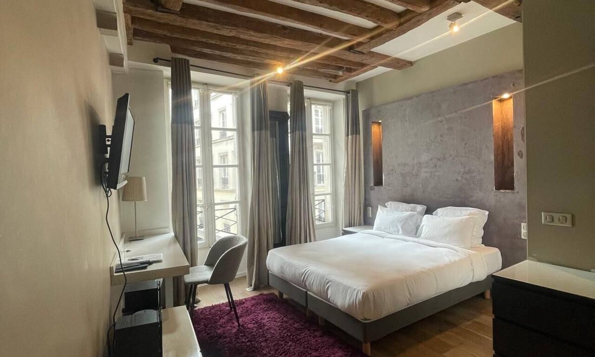 Saint-Gervais Apartment | Intimate design studio in the heart of Marais - A/C - Steps from the Pompidou Centre - Marais Sicile II by Habitat Parisien