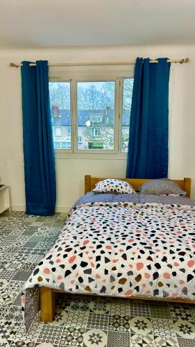 Vieux Malakoff Apartment | LE BORD DE LA LOIRE - chambre avec salle de bains commune