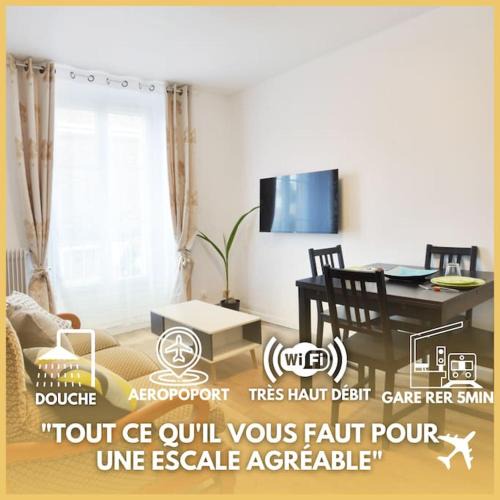 Juvisy-sur-Orge Apartment | Le Cocon des Bords de Seine - RER & Orly