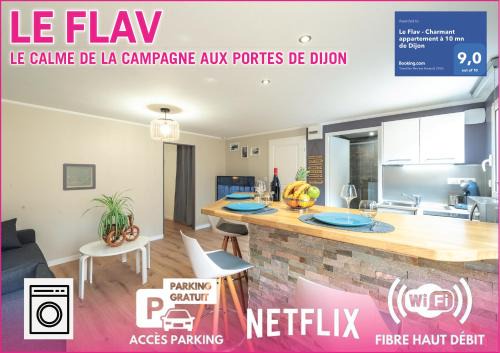 Flavignerot Apartment | Le Flav - Charmant appartement à 10 mn de Dijon