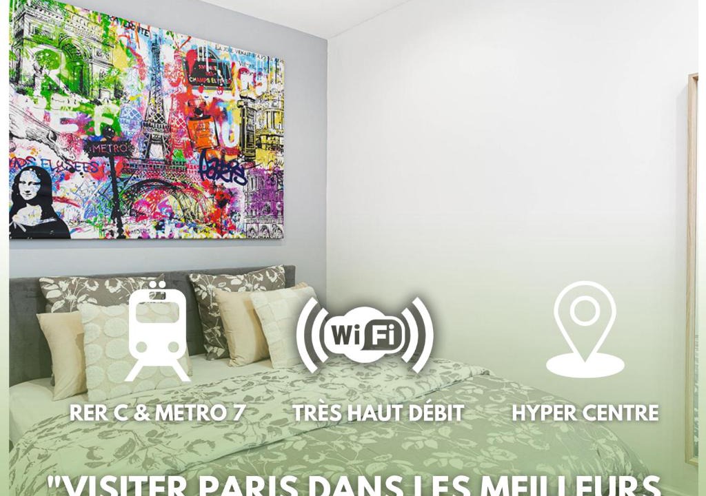 Ivry-port Apartment | Le Parisii I Proche RER C & METRO 7 I 2-3 peoples