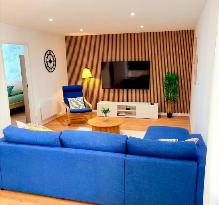 Dole Apartment | Le Salon des Voyageurs - Appartement Climatisé avec Terrasse et Parking Gratuit à Proximité