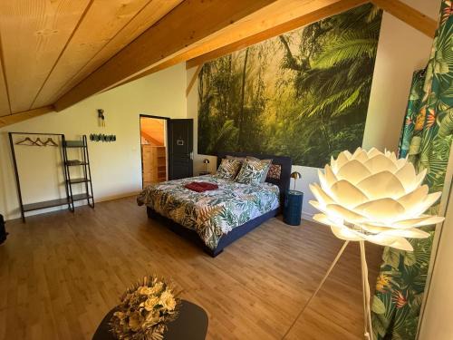 Chaux-Champagny House | les anthocyanes CHAMBRE FORET