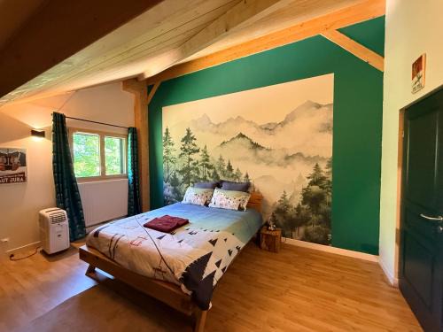 Chaux-Champagny Bed & Breakfast | LES ANTHOCYANES CHAMBRE MONTAGNE