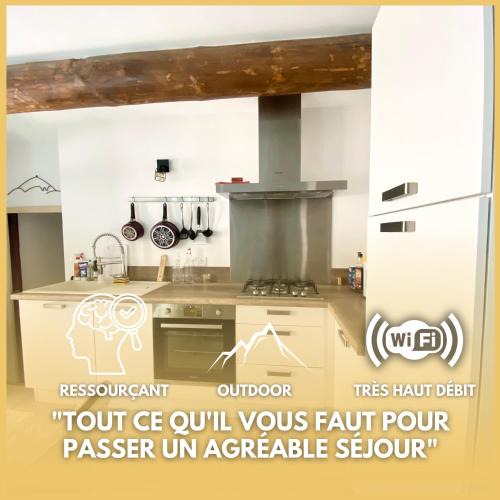 Ribeyret House | Maison de village à Ribeyret 2 à 4 pers à la Montagne WIFI