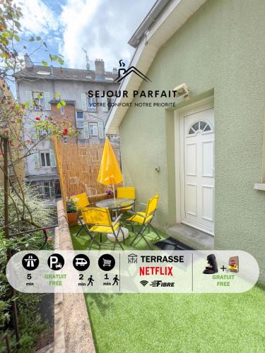 Belfort Apartment | Maisonnette Le Faubourg - CENTRE VILLE, TERRASSE ET NETFLIX