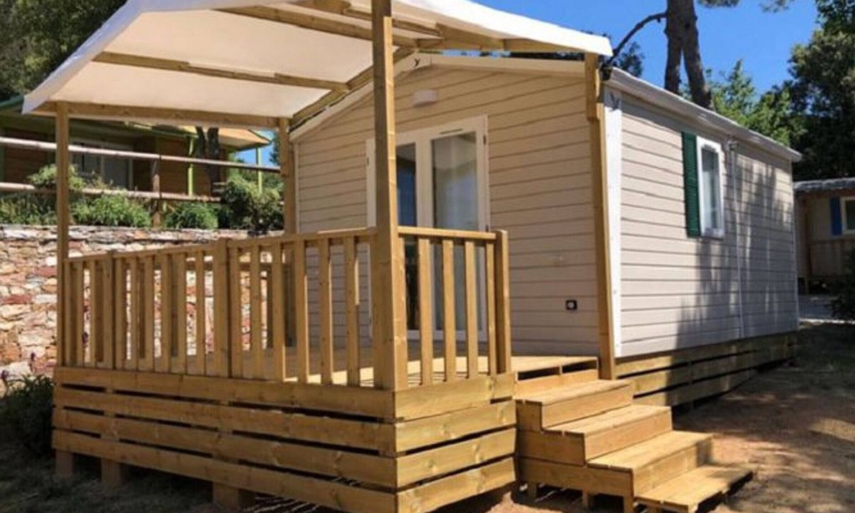 Saint-Maurice-d'Ibie House | Mobile home for 4 with terrace in Saint-Maurice-d'Ibie