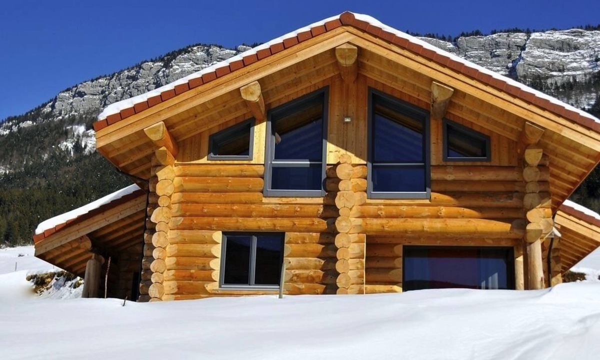 Rencurel Ski Chalet | New log cabin 4* 10/12 persons in MOUNTAIN WIFI JACUZZI