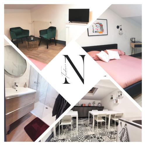 Macon Apartment | Nuit Tendance Mâcon - Chambre Moderne Centre ville E