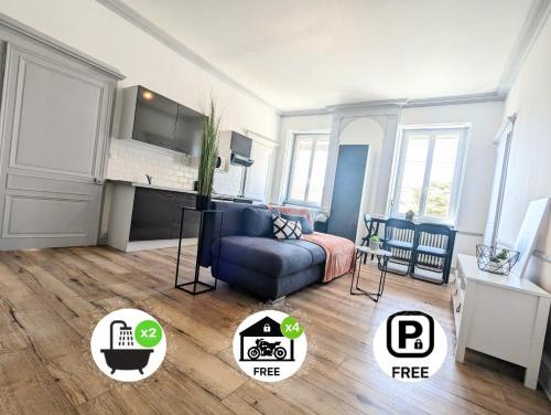 Arbois Apartment | Perle d'Arbois au Centre 75m2 2 chambres - 2SDB