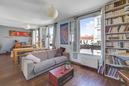 Belleville Apartment | SUPERBE DUPLEX avec JARDIN PARTAGE à PARIS MENILMONTANT