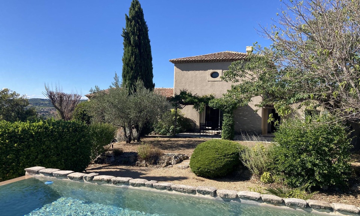 Villedieu Villa | Villa provençale 6 pers, Piscine à débordement/Vue exceptionnelle/2 SDB, Ventoux