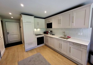 3 bedroom chalet with shared swimming pool access, downstairs recently renovated
