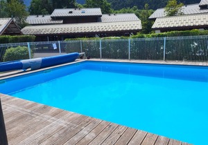 3 bedroom chalet with shared swimming pool access, downstairs recently renovated