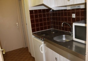Air-conditioned studio for 2, Cap d'Agde, parking, terrace with sea view