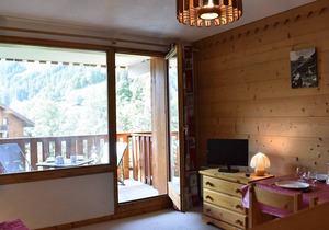 Studio for 4 in Méribel, near slopes, balcony, ski locker, no pets allowed