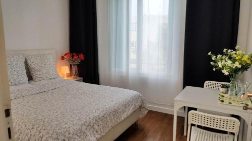 Vitry-sur-Seine House | 2靠近奥利机场 巴黎圣母院 埃菲尔铁塔 卢浮宫凯旋门 经济大床双人间