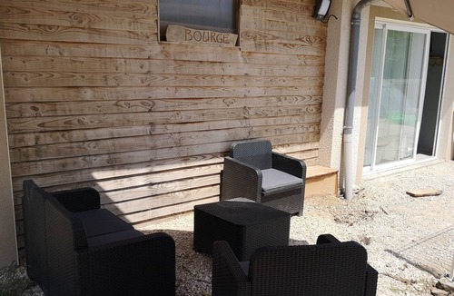 Saint-Apollinaire-de-Rias Cottage | ATYPICAL GITE WITH COVERED SWIMMING POOL in summer