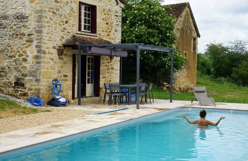 Saint-Germain-des-Pres House | Authentic 19th c Farmhouse with heated pool fiber optic and air conditionné