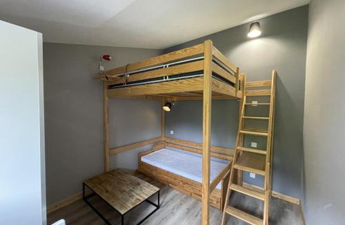 Saint-Jacques-des-Blats Apartment | Bel appartement duplex proche des pistes avec balcon et parking - FR-1-787-16