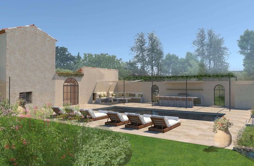 Mazan House | Between Mont Ventoux and Luberon, air-conditioned Provencal farmhouse with swimming pool, indoor.