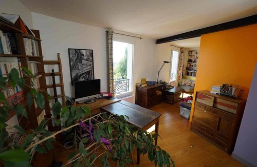 Belleville Apartment | Bright apartment with a view of all of Paris, 5 rooms, 3 levels, feels like a house, Belleville