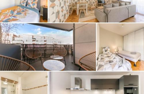 Quartier Vilmorin Apartment | Bright & Chill - Terrasse - À 7 min Gare Massy TGV
