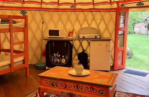 Arlebosc Cabin | Camping du Viaduc* - Yurt 1 Room 6 People Without Sanitary