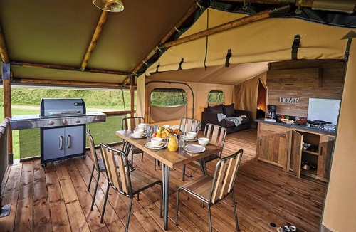Saint-Leger-de-Fougeret House | Camping LA FOUGERAIE * - Grand Comfort Lodge 7 people
