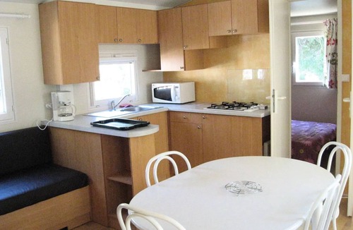 Saint-Maurice-d'Ibie House | Camping Le Sous Bois * - Mobile home Premium 4 rooms 6 people Air-conditioned