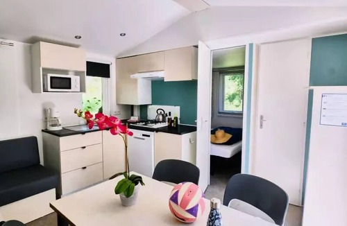 Lussas House | Camping maeva Escapades Ludo Parc * - Premium Mobile Home 4 Rooms 6 People Air Conditioned + TV
