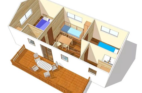 Saint-Cheron House | Campsite Parc des Roches * - Classic 3-room mobile home for 4 people