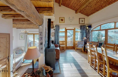 Saint-Martin-de-Belleville Ski Chalet | Chalet, view mountain, terrace, fireplace or stove, tv, ski locker, 125m²