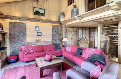 Combloux Apartment | Chalet 6 pièces à Combloux avec cheminée et parking - FR-1-560-21