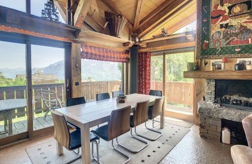 Combloux Apartment | Chalet 6 pièces à Combloux avec cheminée et parking - FR-1-560-21