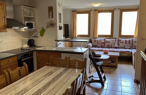 Plagne Soleil Ski Chalet | Chalet, 60m from shops, 3rd floor, view ski slopes, balcony, fireplace or stove, tv, ski locker