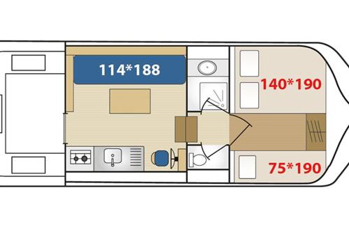 Chatillon en Bazois Boat Rental | Chaleureux Bateau Stationnaire pour 5 pers. - API-1-46-17