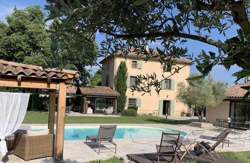 Genissieux House | Charming bastide with swimming pool, view of the Vercors