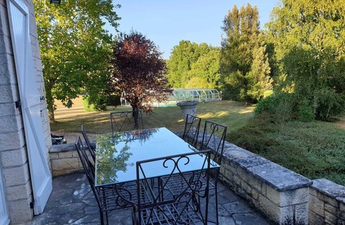 Lacave House | Domaine de Pech Marjac - large indoor swimming pool in the middle of the park