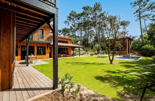 Le Canon Villa | Etxola, 7 chambres, piscine chauffée, superbe villa typique, grand jardin